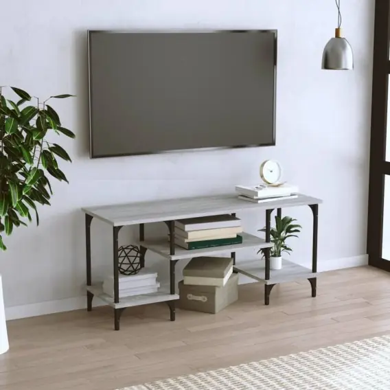 Szafka pod TV, szary dąb sonoma, 102x35x45,5 cm Lumarko! - Hurtownia wielobranżowa Lumarko Premium